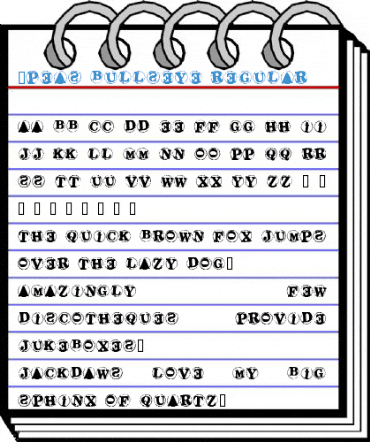 2Peas Bullseye Regular Font