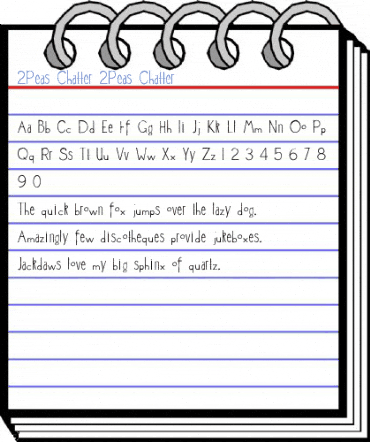 2Peas Chatter 2Peas Chatter Font