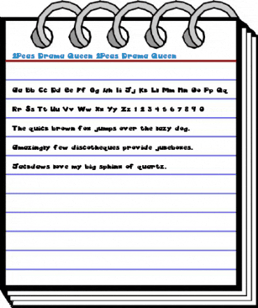 2Peas Drama Queen 2Peas Drama Queen Font