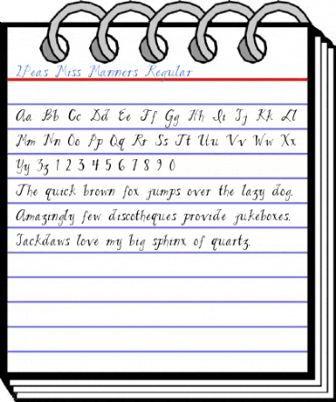 2Peas Miss Manners Regular Font