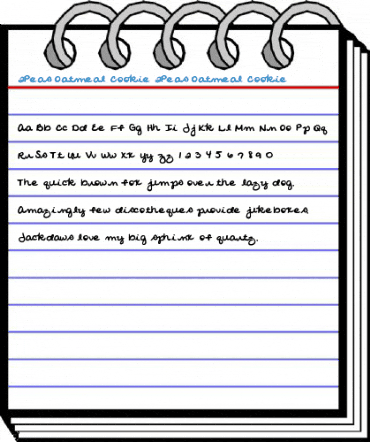 2Peas Oatmeal Cookie 2Peas Oatmeal Cookie Font