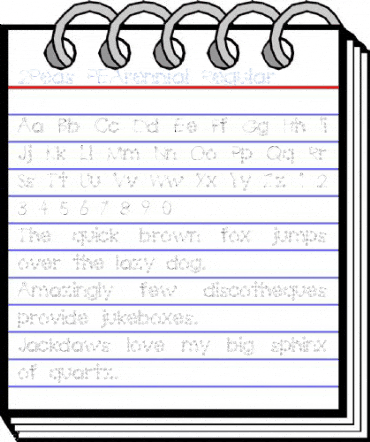 2Peas PEArennial Regular Font
