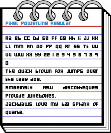 Pixel Powerline Regular Font