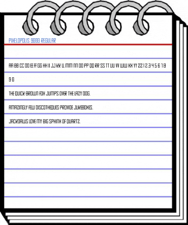 Pixelopolis 9000 Regular Font