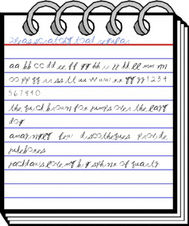2Peas Scratchy Toad Regular Font