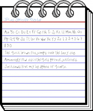 2Peas Sprinkler Regular Font