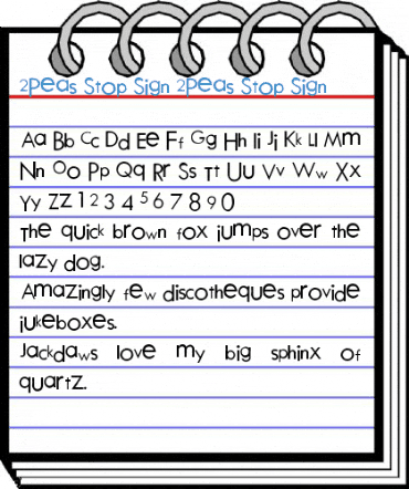 2Peas Stop Sign 2Peas Stop Sign Font