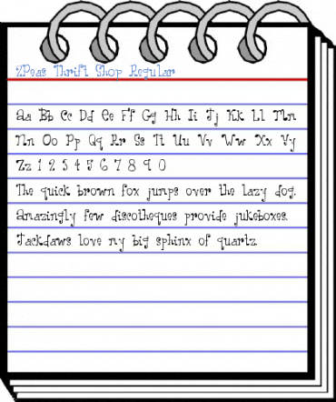 2Peas Thrift Shop Regular Font