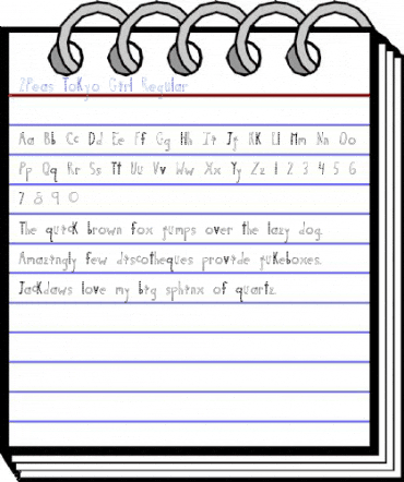 2Peas Tokyo Girl Regular Font
