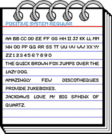 Positive System Regular Font