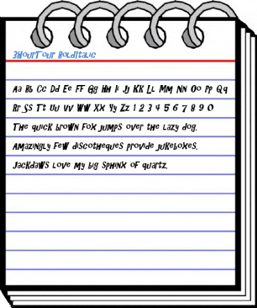 3HourTour BoldItalic Font