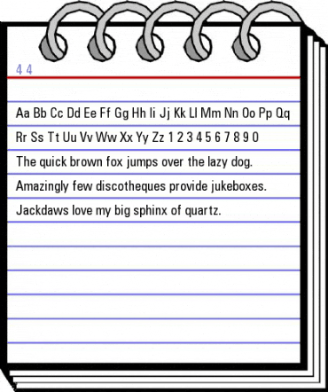 4 4 Font