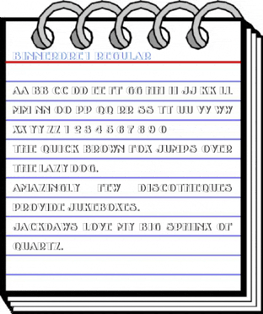 BinnerDRe1 Font