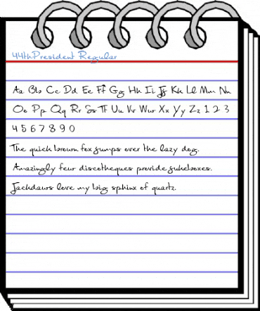 44thPresident Regular Font