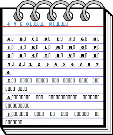 4YEOschool Font