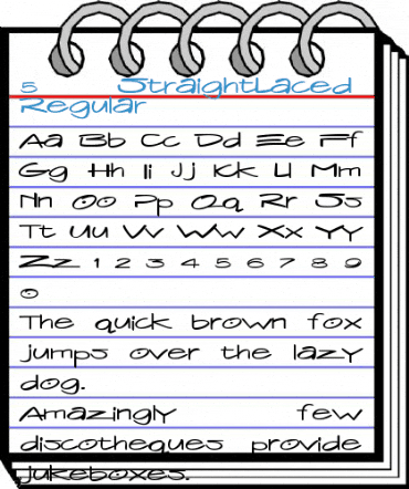 5 StraightLaced DNA Regular Font