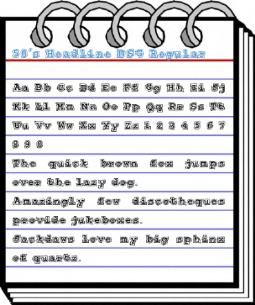 50's Headline DSG Regular Font