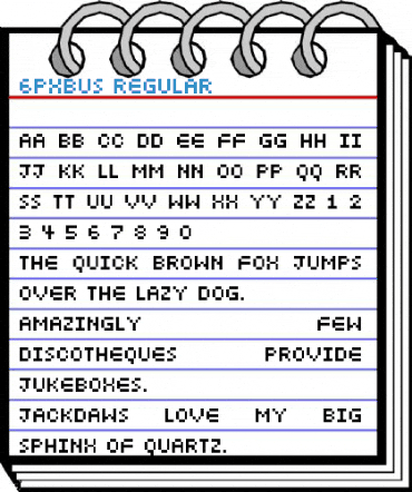 6pxbus Regular Font