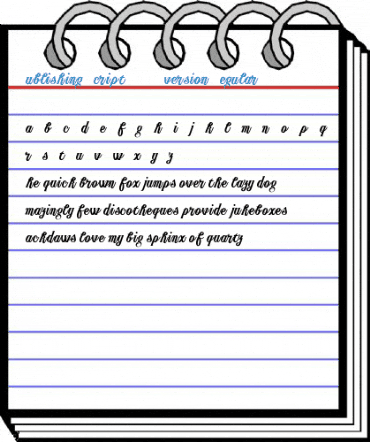 Publishing Script DEMO version Regular Font