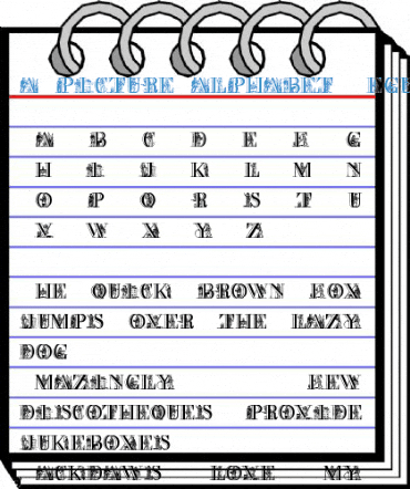 a picture alphabet Regular Font
