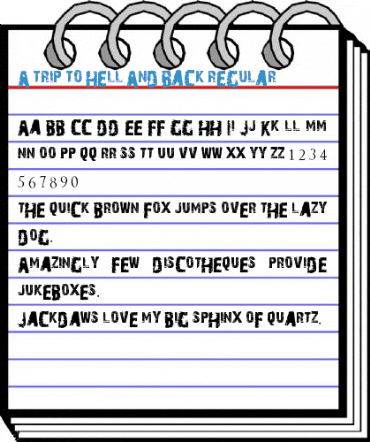 A Trip To Hell And Back Regular Font