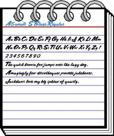 A&S Blaze Regular Font