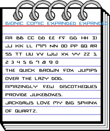 Bionic Comic Expanded Expanded Font