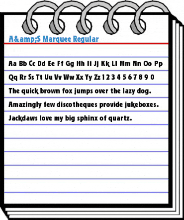 A&S Marquee Regular Font