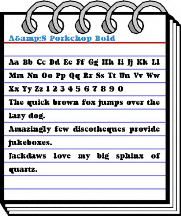 A&S Porkchop Bold Font