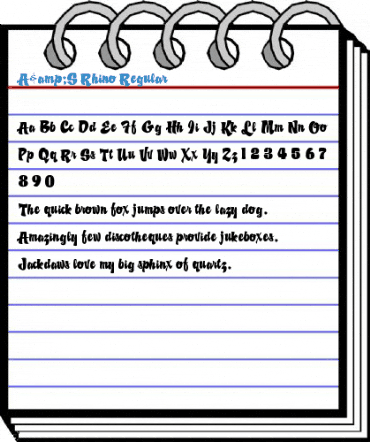 A&S Rhino Regular Font
