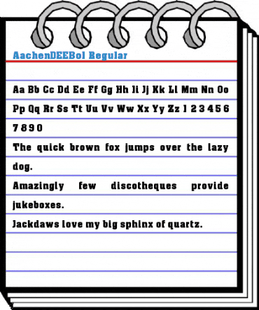 AachenDEEBol Regular Font