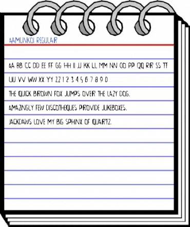 Aamunkoi Regular Font