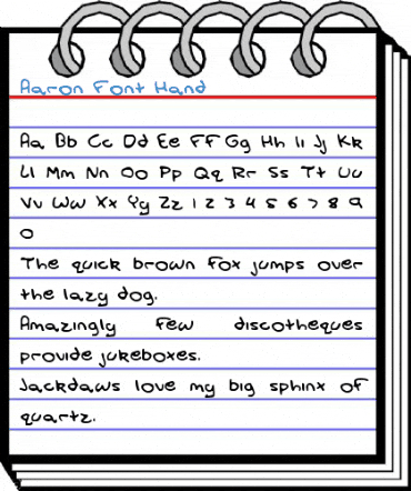 Aaron Font Hand Font