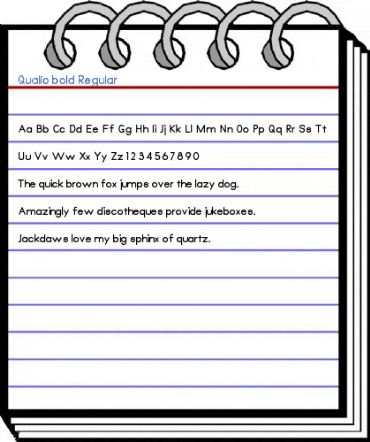 Qualio bold Regular Font