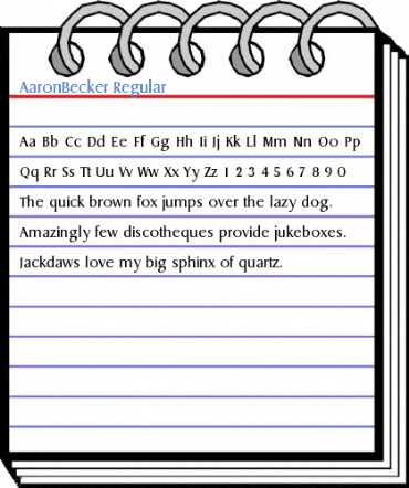 AaronBecker Regular Font
