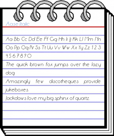 Aase Italic Font