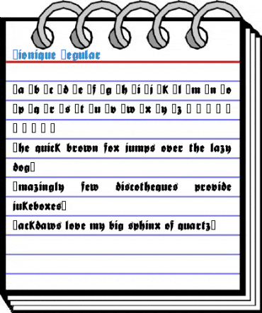 Bionique Regular Font