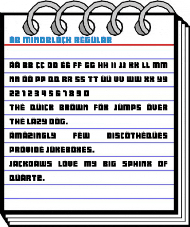 AB Mindblock Regular Font