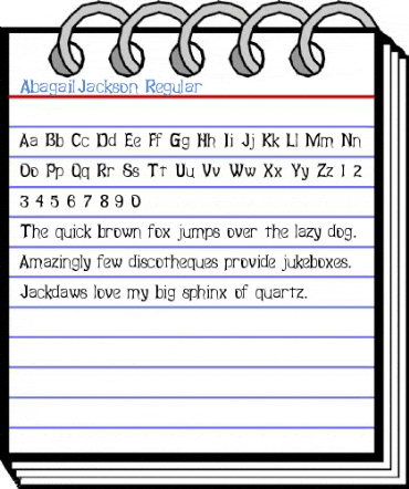 AbagailJackson Regular Font