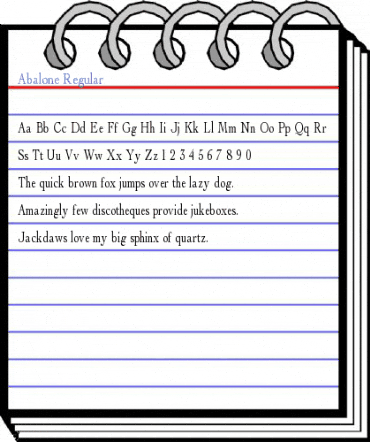 Abalone Regular Font