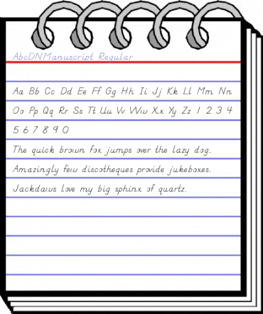 AbcDNManuscript Regular Font