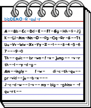 bipDEMO Regular Font