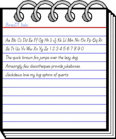 BiracDT Italic Font