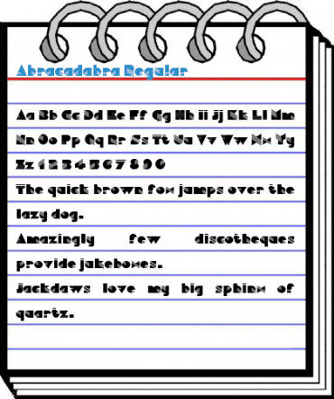 Abracadabra Regular Font