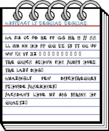 Abstract LT Regular Regular Font