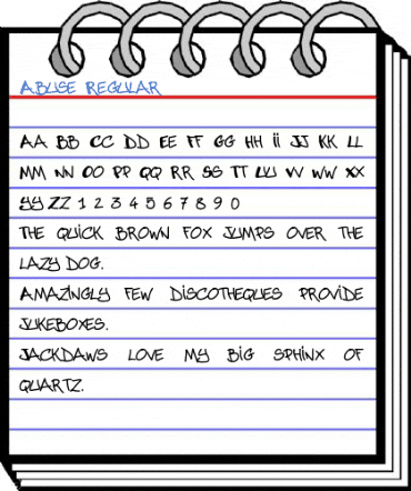 Abuse Regular Font