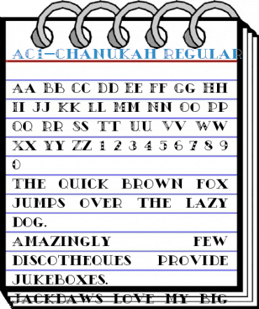AC1-Chanukah Regular Font