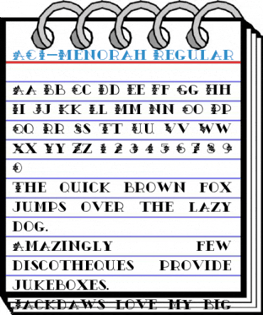 AC1-Menorah Regular Font