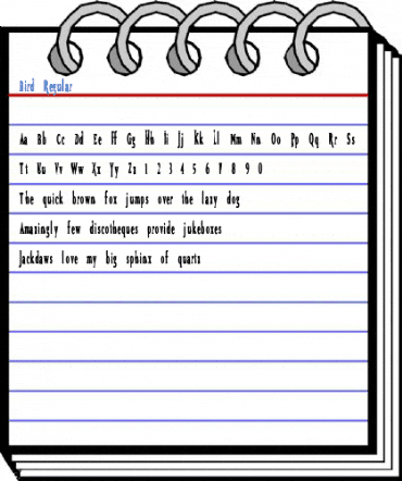 Bird Regular Font