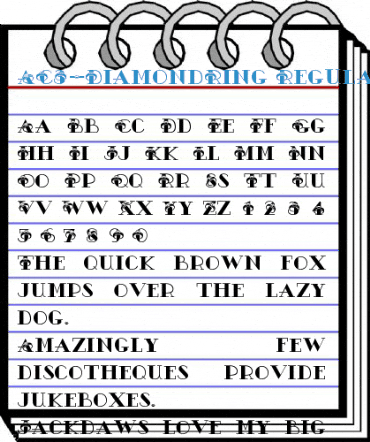 AC3-DiamondRing Regular Font